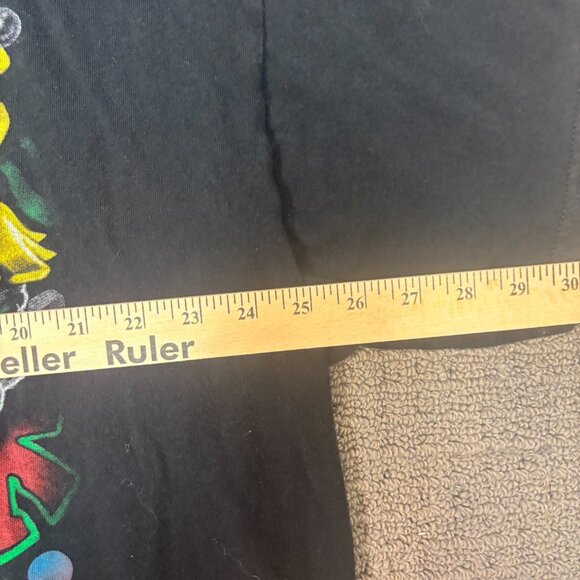 Liquid Blue Shirt Black Crewneck Scary Clowns Trashec Boxy Cutoff Cropped 2011 - Picture 4 of 14